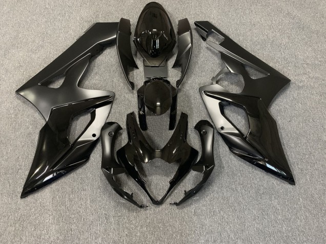 Todo Negro 2005-2006 Suzuki GSXR 1000 Carenado Moto