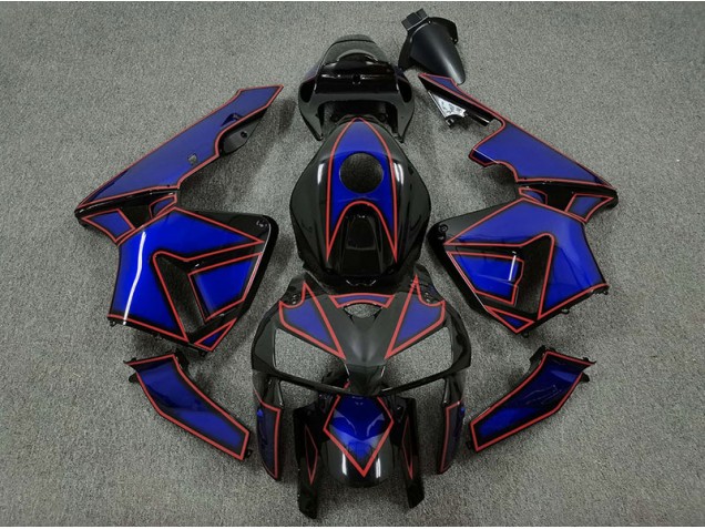 Tortuga Azul & Roja 2005-2006 Honda CBR600RR Carenado Moto Tortuga Azul & Roja 2005-2006 Honda CBR600RR Carenado Moto