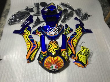 Tribales Diseño 2015-2019 Yamaha R1 Carenado Moto