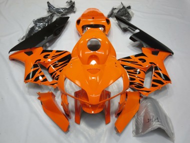 Tribales Naranja 2005-2006 Honda CBR600RR Carenado Moto