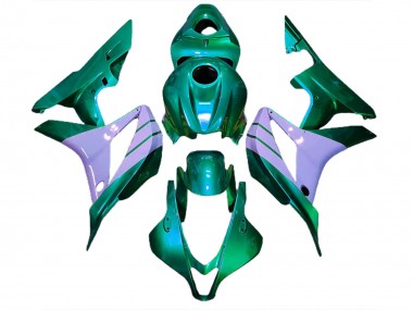 Turquesa & Morado Lechoso 2007-2008 Honda CBR600RR Carenado Moto