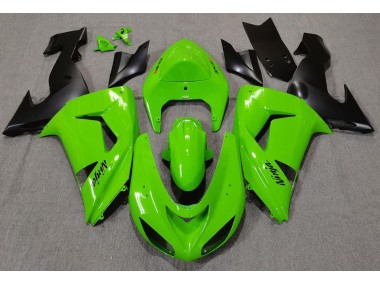 Verde 2006-2007 Kawasaki ZX10R Carenado Moto