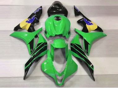 Verde & Azul Toro 2007-2008 Honda CBR600RR Carenado Moto