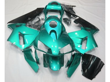 Verde Azulado Liso 2003-2004 Honda CBR600RR Carenado Moto