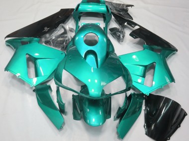 Verde Azulado Liso 2003-2004 Honda CBR600RR Carenado Moto