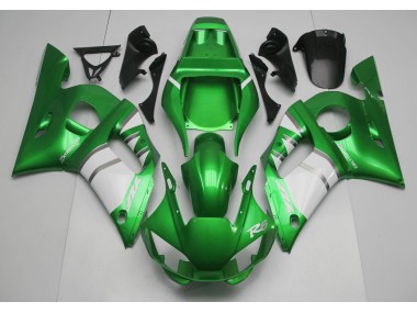 Verde Blanco 1998-2002 Yamaha R6 Carenado Moto