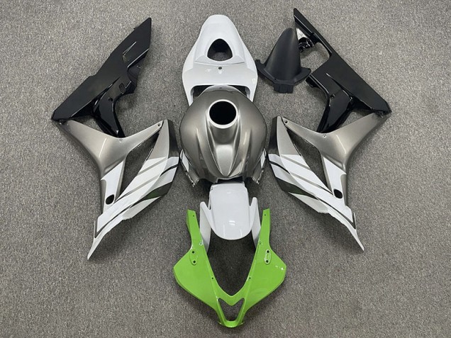 Verde Blanco & Gris 2007-2008 Honda CBR600RR Carenado Moto Verde Blanco & Gris 2007-2008 Honda CBR600RR Carenado Moto