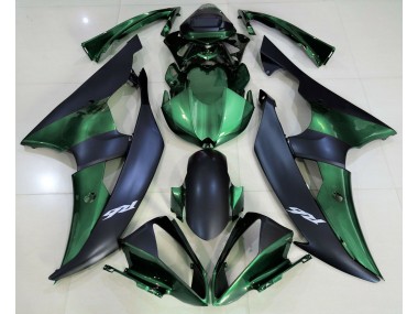 Verde Bosque & Negro Mate 2008-2016 Yamaha R6 Carenado Moto