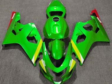 Verde Brillante 2004-2005 Suzuki GSXR 600-750 Carenado Moto