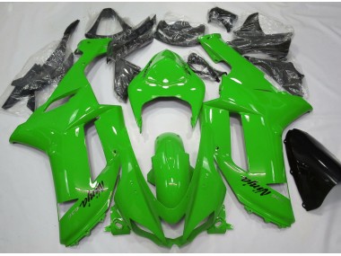 Verde Brillante 2007-2008 Kawasaki ZX6R Carenado Moto