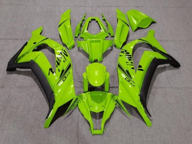 Verde Brillante & Negro 2011-2015 Kawasaki ZX10R Carenado Moto