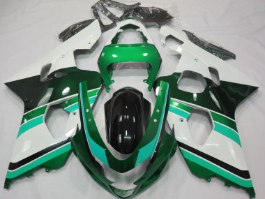 Verde Brillante & Verde 2004-2005 Suzuki GSXR 600-750 Carenado Moto