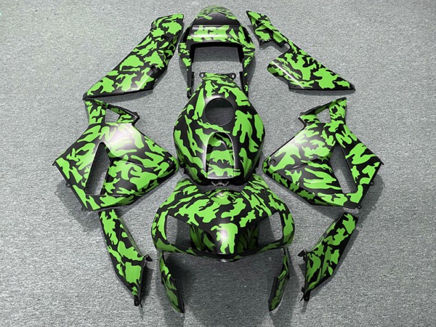Verde Camuflaje 2003-2004 Honda CBR600RR Carenado Moto