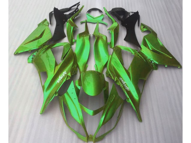 Verde Caramelo Brillo 2016-2019 Kawasaki ZX10R Carenado Moto