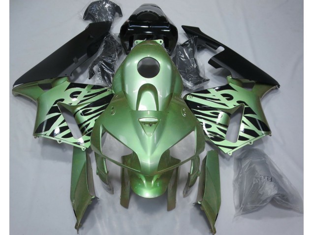 Verde Claro Llama 2005-2006 Honda CBR600RR Carenado Moto Verde Claro Llama 2005-2006 Honda CBR600RR Carenado Moto