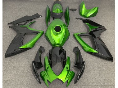 Verde Claro & Negro 2006-2007 Suzuki GSXR 600-750 Carenado Moto