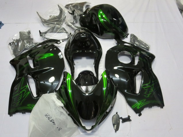 Verde Eléctrico 1997-2007 Suzuki GSXR 1300 Carenado Moto