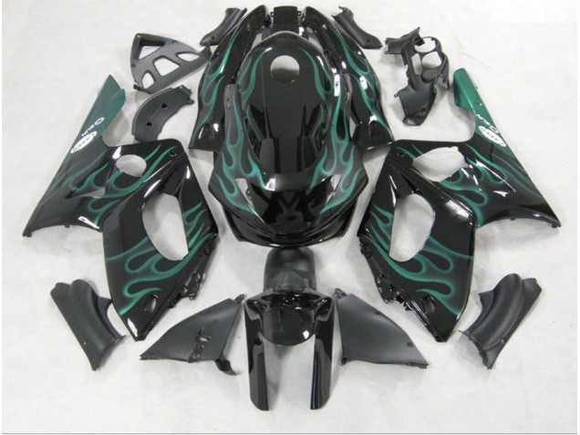 Verde Esmeralda Llama 1998-2007 Yamaha YZF600 Carenado Moto