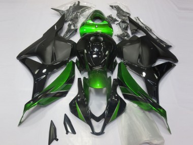 Verde Especial Negro Mate 2009-2012 Honda CBR600RR Carenado Moto