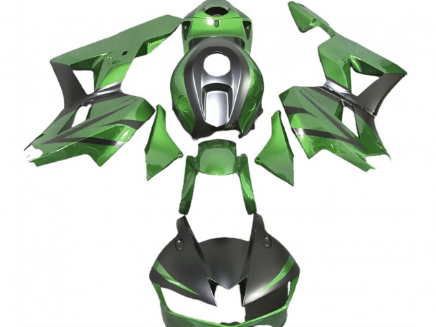 Verde Lagarto & Negro Mate 2013-2023 Honda CBR600RR Carenado Moto