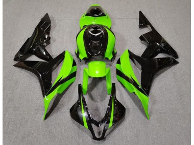 Verde Lima & Negro 2007-2008 Honda CBR600RR Carenado Moto