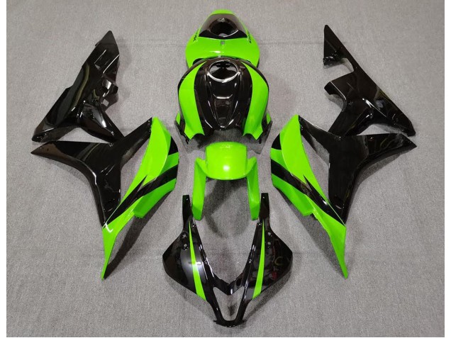 Verde Lima & Negro 2007-2008 Honda CBR600RR Carenado Moto Verde Lima & Negro 2007-2008 Honda CBR600RR Carenado Moto