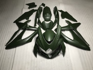 Verde Mate 2008-2010 Suzuki GSXR 600-750 Carenado Moto