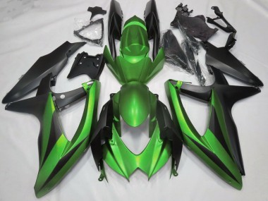 Verde Mate Sin R 2008-2010 Suzuki GSXR 600-750 Carenado Moto