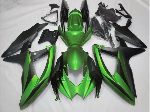 Verde Mate Sin R 2008-2010 Suzuki GSXR 600-750 Carenado Moto