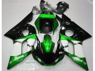 Verde Metalizado 1998-2002 Yamaha R6 Carenado Moto
