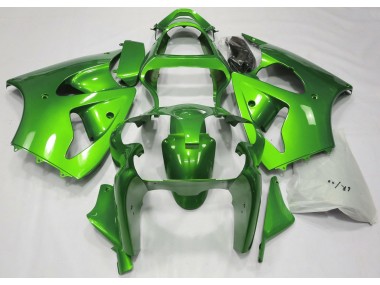 Verde Metalizado 2000-2002 Kawasaki ZX6R Carenado Moto
