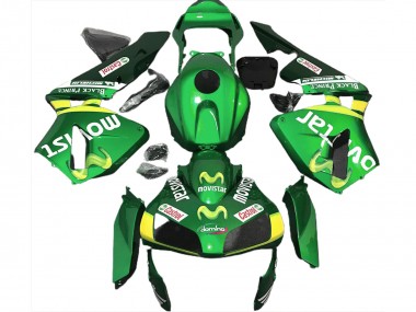 Verde Movistar 2003-2004 Honda CBR600RR Carenado Moto