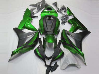 Verde & Negro Mate 2007-2008 Honda CBR600RR Carenado Moto