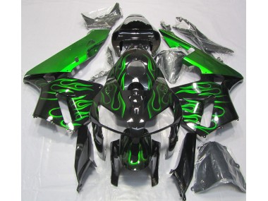 Verde Vibrante Llama 2005-2006 Honda CBR600RR Carenado Moto