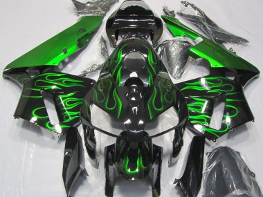 Verde Vibrante Llama 2005-2006 Honda CBR600RR Carenado Moto